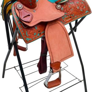 Western Saddle 13" 14" 15" 16" 17" Hand Tooled Trail g & Barrel Racing Horse Saddle for Ranchers Cowboys and Equestrian Enthusiasts