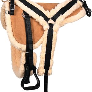 Western Suede Bareback Pad & Breast Collar and Girth | Saddle Pads