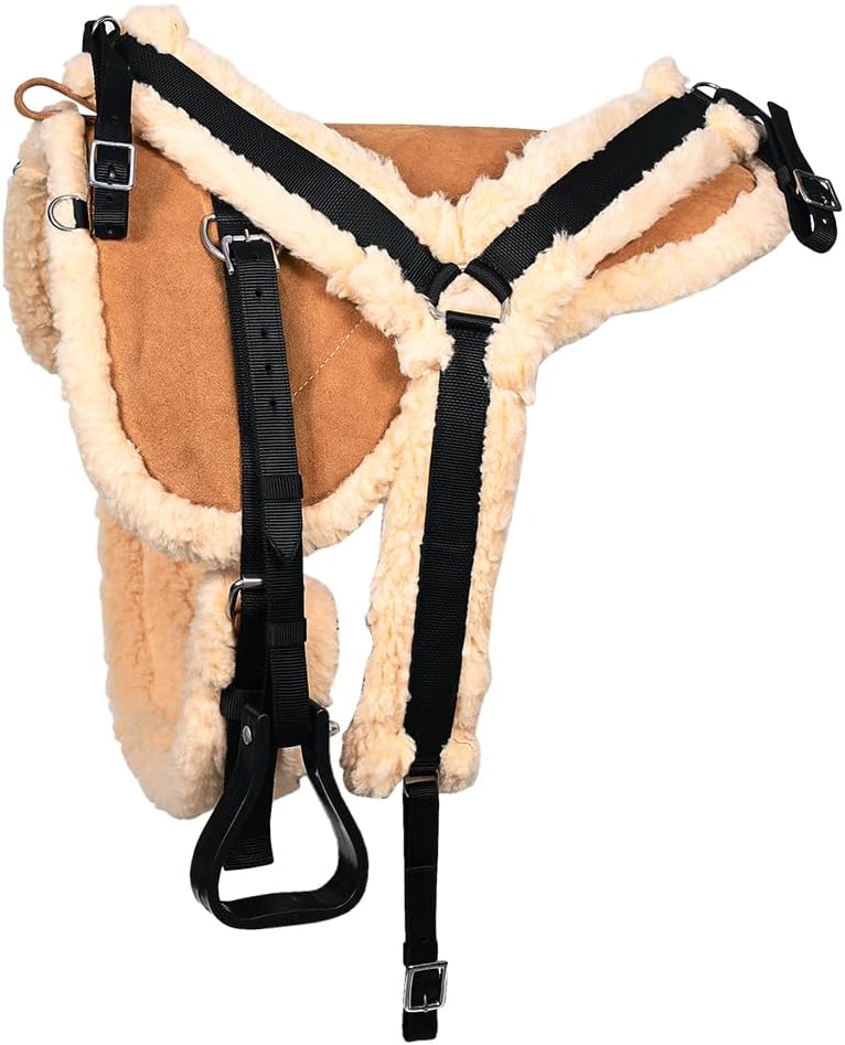 Western Suede Bareback Pad & Breast Collar and Girth | Saddle Pads
