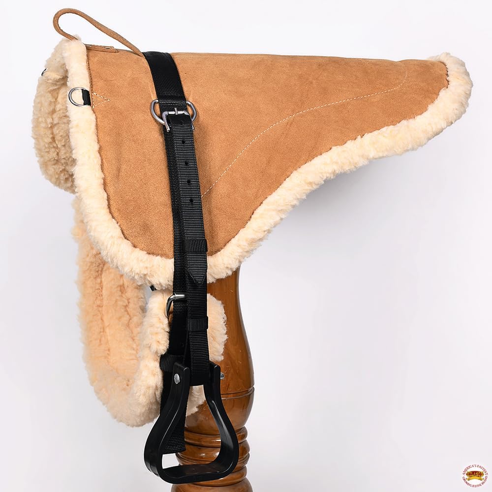 Western Suede Bareback Pad & Breast Collar and Girth | Saddle Pads - Image 2